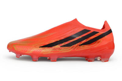 Adidas F50 Hyperfast Elite Laceless FG Firm Ground Soccer Cleats - Red/Solar Red/Core Black