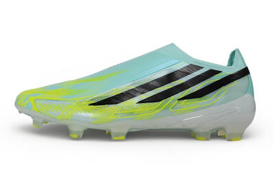 Adidas F50 Hyperfast Elite Laceless FG Firm Ground Soccer Cleats - Green/Mint Rush/Solar Yellow