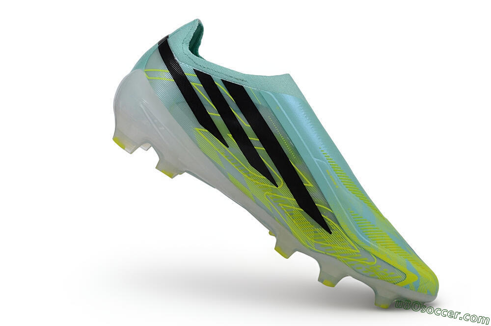 Adidas F50 Hyperfast Elite Laceless FG Firm Ground Soccer Cleats - Green/Mint Rush/Solar Yellow 4