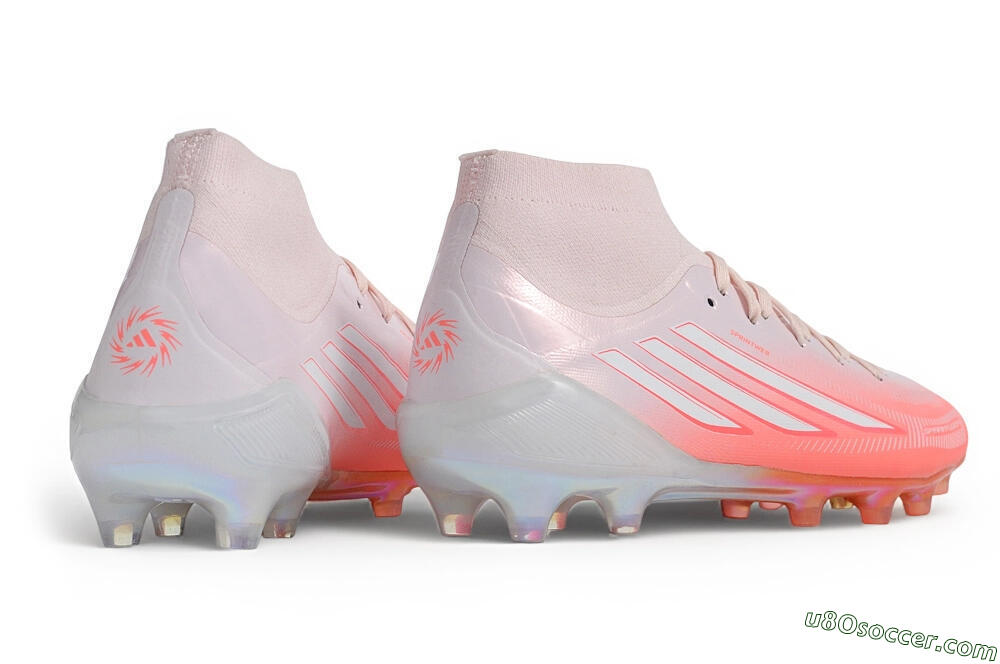 Rodman x Adidas F50 Sparkfusion Elite AG Artificial Grass Soccer Cleats - Pink/Clear Pink/Iridescent White 6