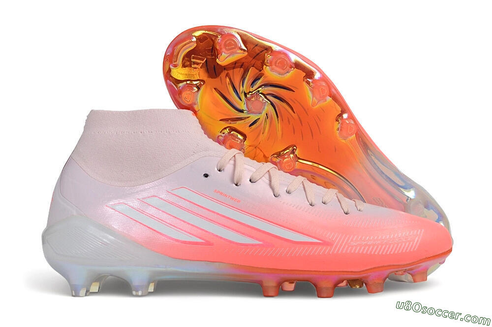 Rodman x Adidas F50 Sparkfusion Elite AG Artificial Grass Soccer Cleats - Pink/Clear Pink/Iridescent White 1