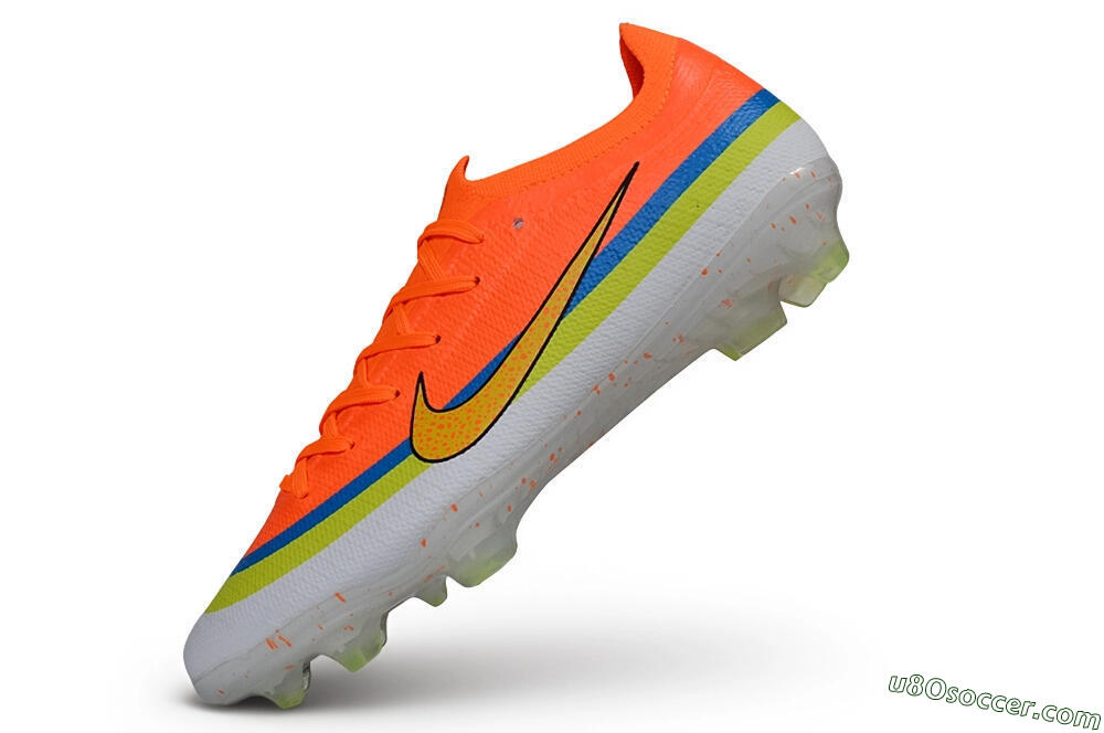 Nike Air Zoom Mercurial Vapor 17 Elite FG Firm Ground Soccer Cleats - Orange/Bright Mango/Volt Blue 5