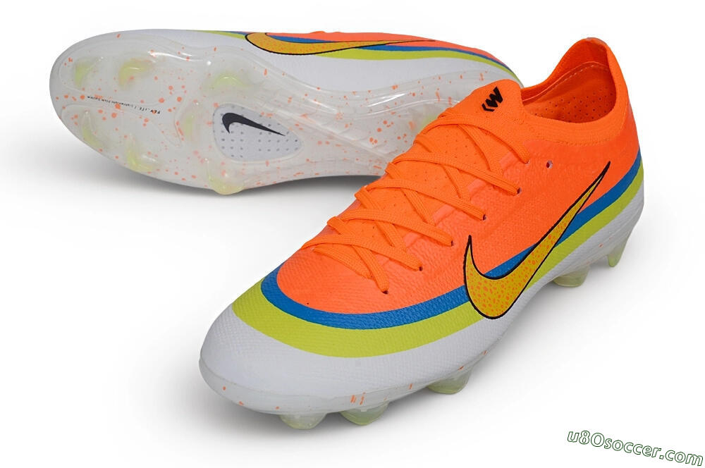 Nike Air Zoom Mercurial Vapor 17 Elite FG Firm Ground Soccer Cleats - Orange/Bright Mango/Volt Blue 3