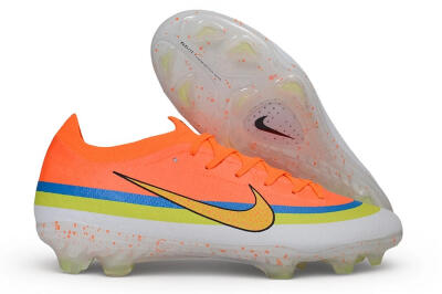 Nike Air Zoom Mercurial Vapor 17 Elite FG Firm Ground Soccer Cleats - Orange/Bright Mango/Volt Blue