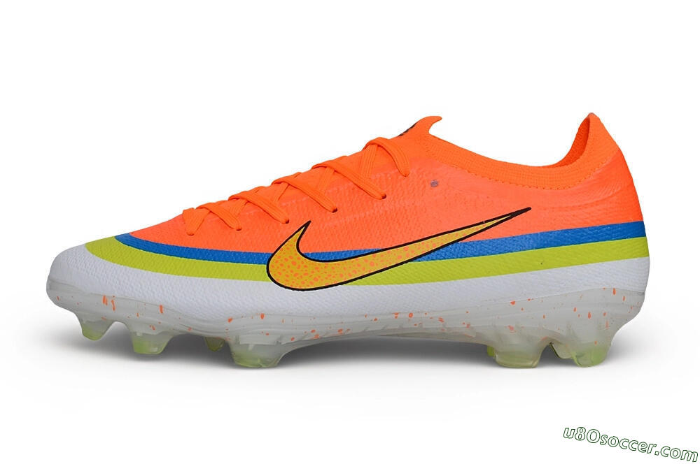 Nike Air Zoom Mercurial Vapor 17 Elite FG Firm Ground Soccer Cleats - Orange/Bright Mango/Volt Blue 2