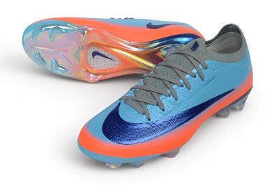 Nike Air Zoom Mercurial Vapor 17 Elite FG Firm Ground Soccer Cleats - Blue/Clear Blue/Bright Crimson