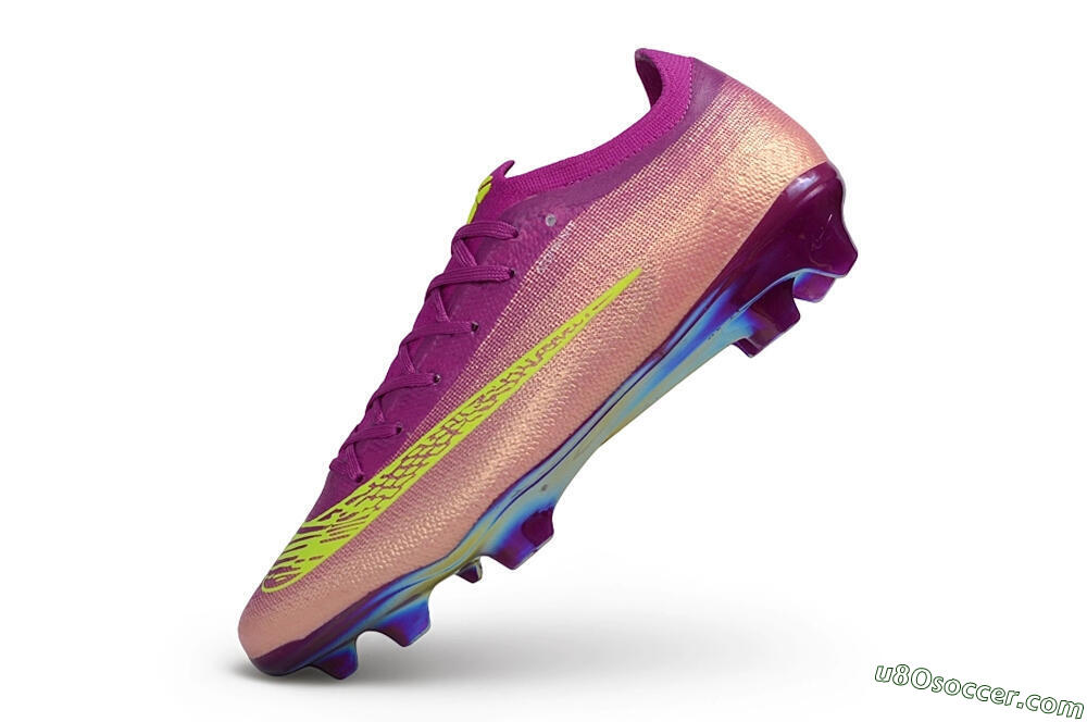 Nike Air Zoom Mercurial Vapor 17 Elite FG Firm Ground Soccer Cleats - Purple/Berry/Volt 5