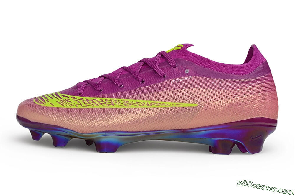 Nike Air Zoom Mercurial Vapor 17 Elite FG Firm Ground Soccer Cleats - Purple/Berry/Volt 2