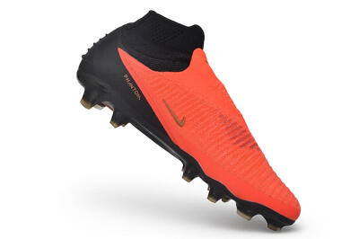 Nike Phantom 6 Elite High FG Firm Ground Soccer Cleats - Orange/Bright Crimson/Metallic Bronze