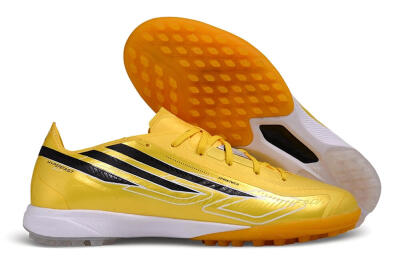 Adidas F50 Hyperfast League TF Artificial Turf Soccer Shoes - Yellow/Solar Yellow/Core Black