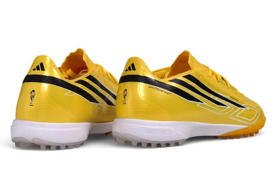 Adidas F50 Hyperfast League TF Artificial Turf Soccer Shoes - Yellow/Solar Yellow/Core Black