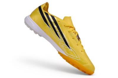 Adidas F50 Hyperfast League TF Artificial Turf Soccer Shoes - Yellow/Solar Yellow/Core Black