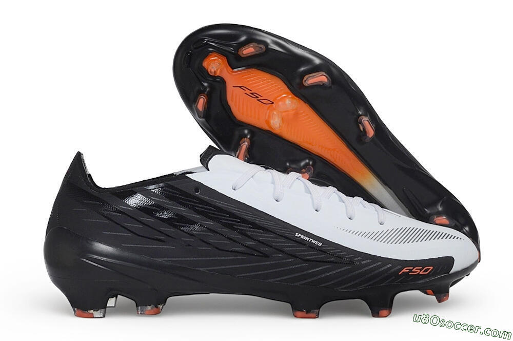 Adidas F50 Hyperfast Evo FG Firm Ground Soccer Cleats - White/Core Black/Solar Red 1