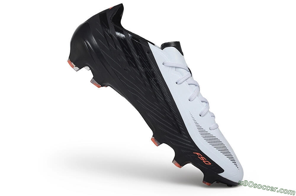 Adidas F50 Hyperfast Evo FG Firm Ground Soccer Cleats - White/Core Black/Solar Red 4