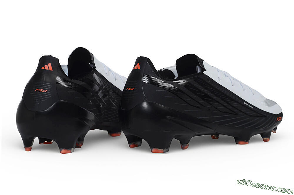 Adidas F50 Hyperfast Evo FG Firm Ground Soccer Cleats - White/Core Black/Solar Red 6