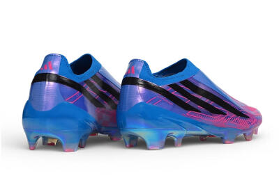 Adidas F50 Hyperfast Elite Laceless FG Firm Ground Soccer Cleats - Blue/Lucid Blue/Pulse Magenta