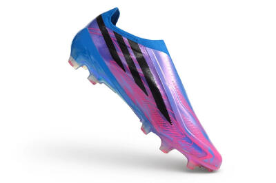 Adidas F50 Hyperfast Elite Laceless FG Firm Ground Soccer Cleats - Blue/Lucid Blue/Pulse Magenta