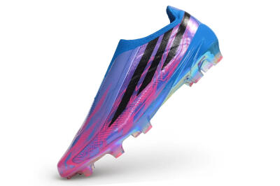 Adidas F50 Hyperfast Elite Laceless FG Firm Ground Soccer Cleats - Blue/Lucid Blue/Pulse Magenta