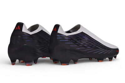 Adidas F50 Hyperfast Elite Laceless FG Firm Ground Soccer Cleats - White/Core Black/Solar Red