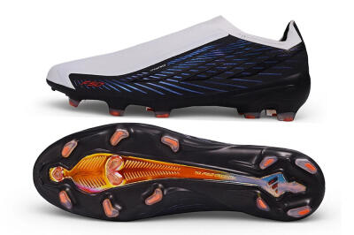 Adidas F50 Hyperfast Elite Laceless FG Firm Ground Soccer Cleats - White/Core Black/Solar Red