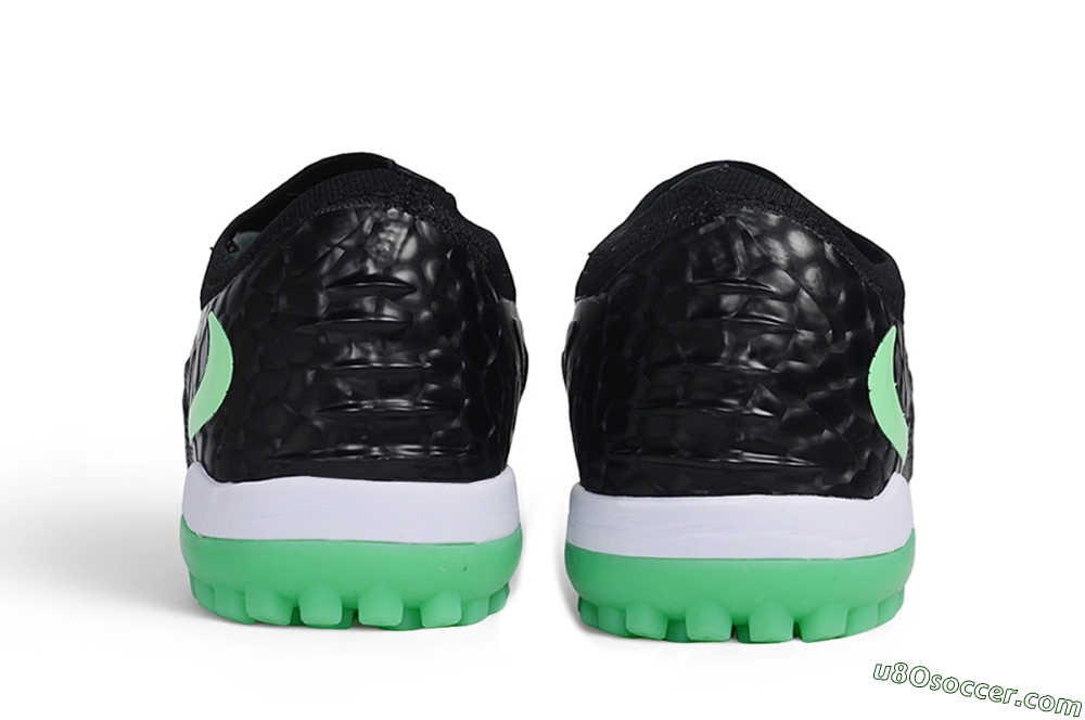 Nike Phantom 6 Elite Low TF Artificial Turf Soccer Shoes - Black/Black/Electric Green 5