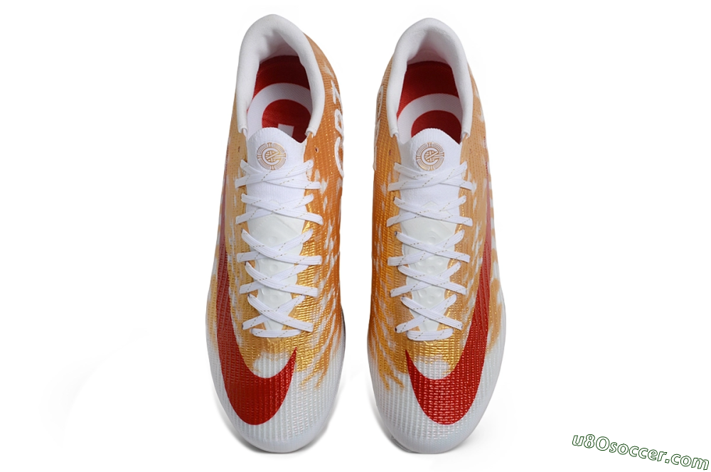 Nike Air Zoom Mercurial Superfly 11 Elite FG Firm Ground Soccer Cleats - Gold/Metallic Gold/Bright Crimson 4