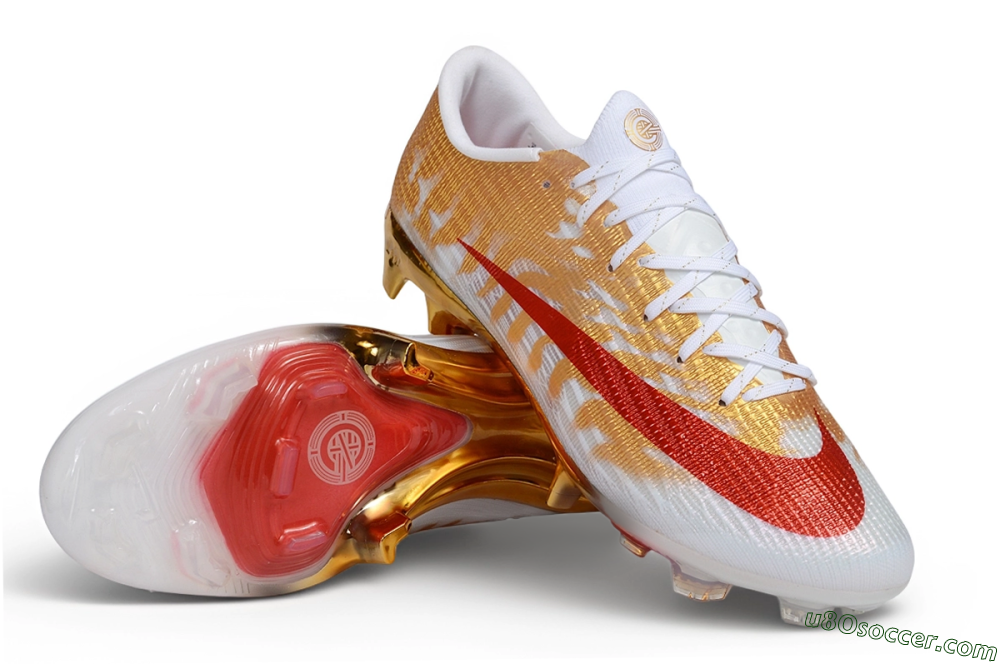 Nike Air Zoom Mercurial Superfly 11 Elite FG Firm Ground Soccer Cleats - Gold/Metallic Gold/Bright Crimson 3