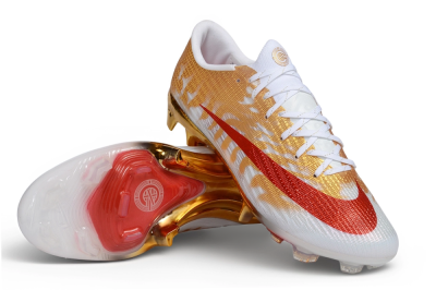 Nike Air Zoom Mercurial Superfly 11 Elite FG Firm Ground Soccer Cleats - Gold/Metallic Gold/Bright Crimson