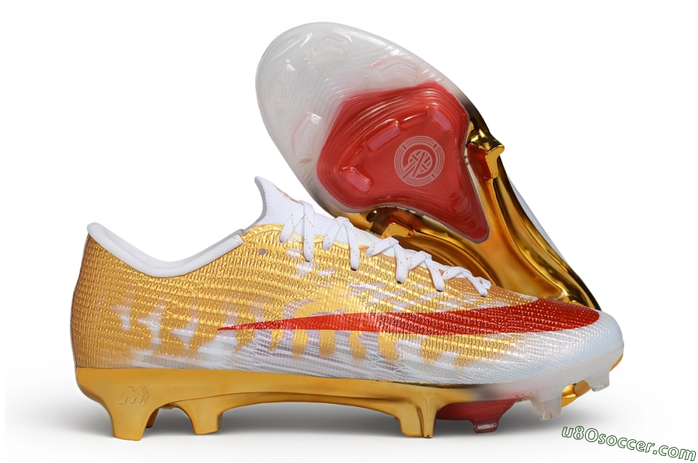 Nike Air Zoom Mercurial Superfly 11 Elite FG Firm Ground Soccer Cleats - Gold/Metallic Gold/Bright Crimson 1