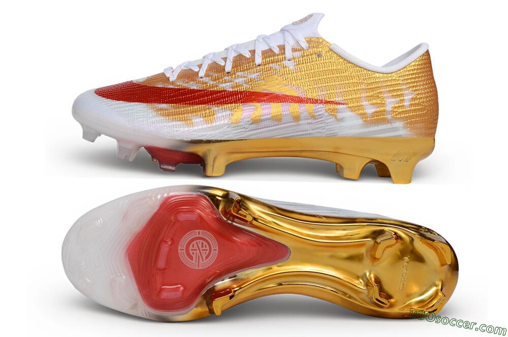 Nike Air Zoom Mercurial Superfly 11 Elite FG Firm Ground Soccer Cleats - Gold/Metallic Gold/Bright Crimson 0