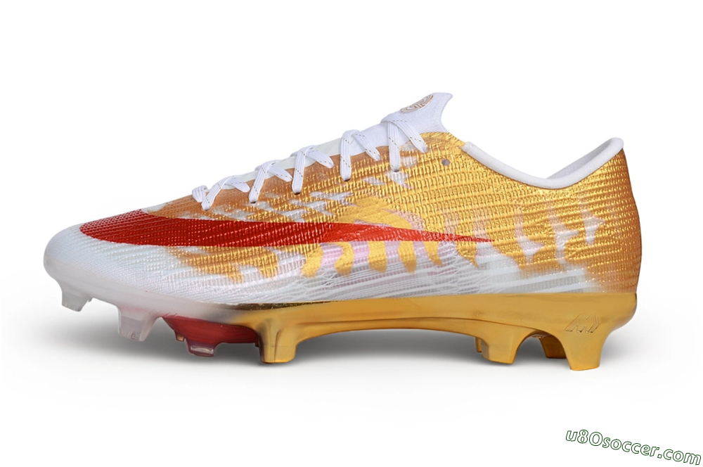 Nike Air Zoom Mercurial Superfly 11 Elite FG Firm Ground Soccer Cleats - Gold/Metallic Gold/Bright Crimson 2
