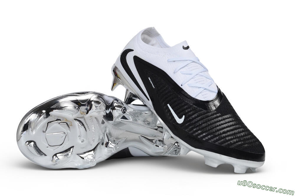 Nike Phantom 6 Elite Low FG Firm Ground Soccer Cleats - White/White/Black 0