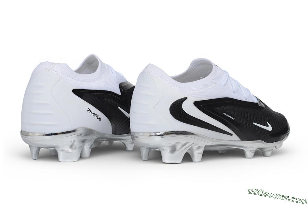 Nike Phantom 6 Elite Low FG Firm Ground Soccer Cleats - White/White/Black 6