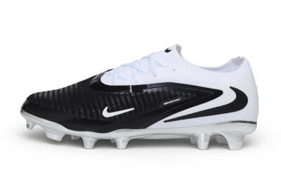 Nike Phantom 6 Elite Low FG Firm Ground Soccer Cleats - White/White/Black