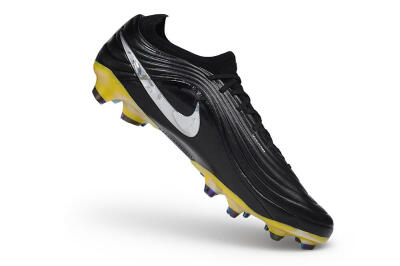 Nike Tiempo Legend 11 Elite FG Firm Ground Soccer Cleats - Black/Black/Chrome/Cyber