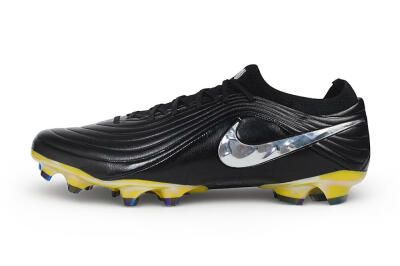 Nike Tiempo Legend 11 Elite FG Firm Ground Soccer Cleats - Black/Black/Chrome/Cyber