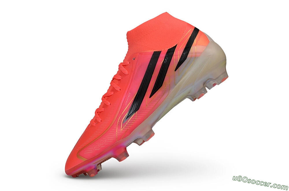 Adidas F50 Hyperfast Elite Laceless FG Firm Ground Soccer Cleats - Pink/Solar Pink/Black 5