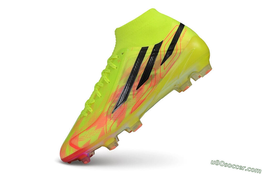 Adidas F50 Hyperfast Elite Laceless FG Firm Ground Soccer Cleats - Yellow/Solar Yellow/Black 5