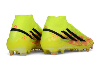 Adidas F50 Hyperfast Elite Laceless FG Firm Ground Soccer Cleats - Yellow/Solar Yellow/Black