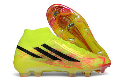 Adidas F50 Hyperfast Elite Laceless FG Firm Ground Soccer Cleats - Yellow/Solar Yellow/Black
