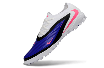 Nike Phantom 6 Elite Low TF Artificial Turf Soccer Shoes - White/Hyper Royal/Hyper Pink