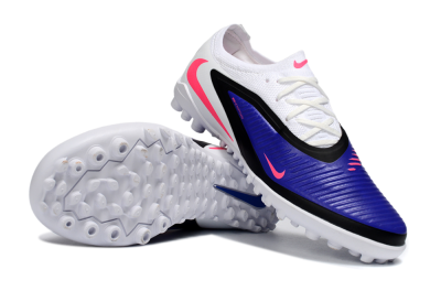 Nike Phantom 6 Elite Low TF Artificial Turf Soccer Shoes - White/Hyper Royal/Hyper Pink