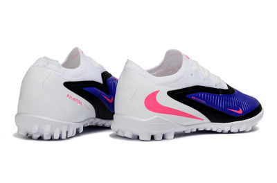 Nike Phantom 6 Elite Low TF Artificial Turf Soccer Shoes - White/Hyper Royal/Hyper Pink