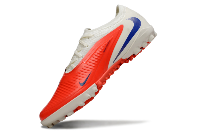 Nike Phantom 6 Elite Low TF Artificial Turf Soccer Shoes - White/Bright Crimson/Royal Blue