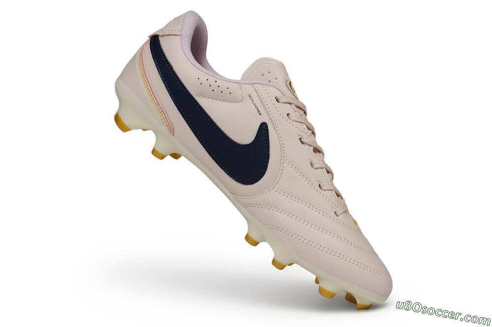 Nike Tiempo Ligera Pro FG Firm Ground Soccer Cleats - Pink/Barely Rose/Midnight Navy 4