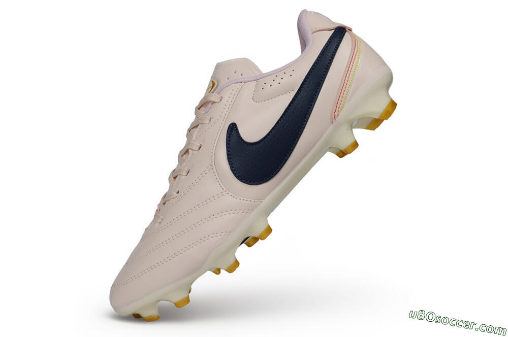 Nike Tiempo Ligera Pro FG Firm Ground Soccer Cleats - Pink/Barely Rose/Midnight Navy 5