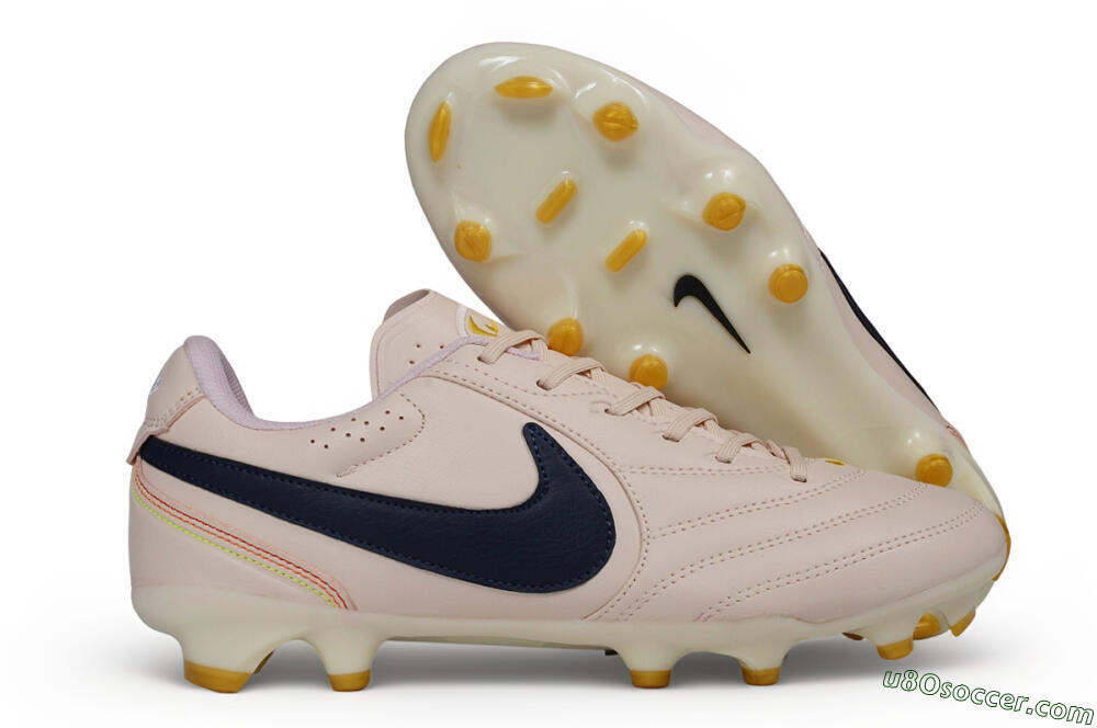 Nike Tiempo Ligera Pro FG Firm Ground Soccer Cleats - Pink/Barely Rose/Midnight Navy 1