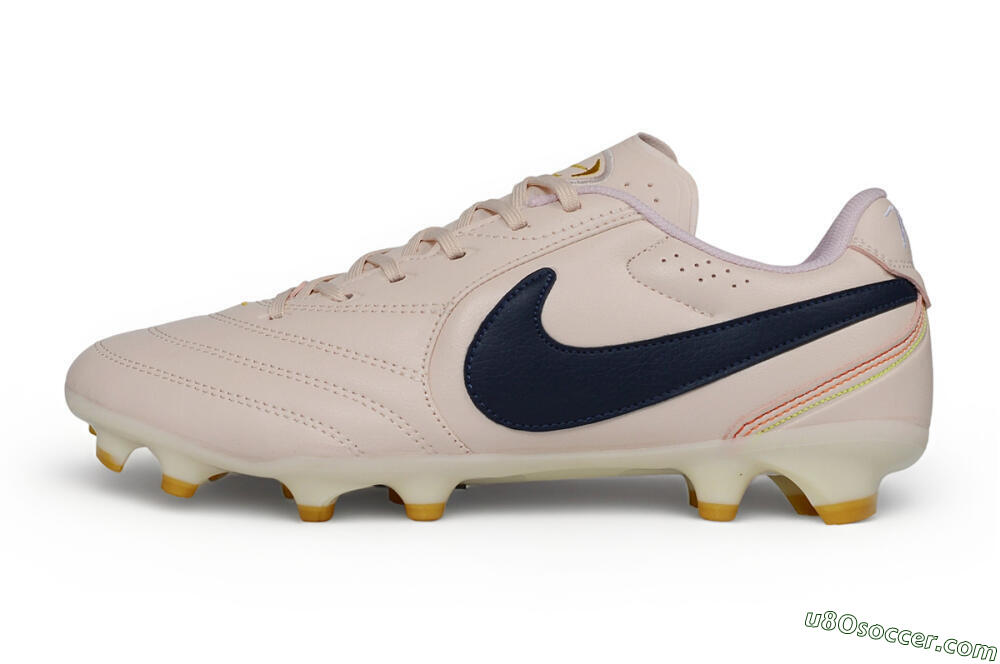 Nike Tiempo Ligera Pro FG Firm Ground Soccer Cleats - Pink/Barely Rose/Midnight Navy 2