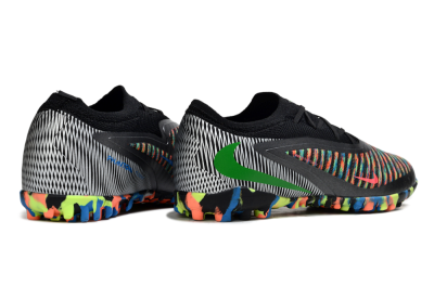 Nike Phantom 6 Elite Low TF Artificial Turf Soccer Shoes - Black/Multicolor/Electric