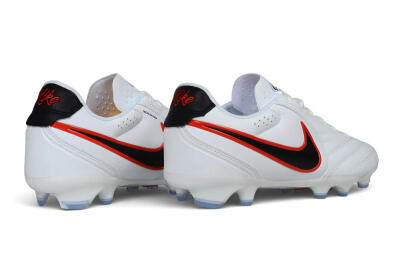 Nike Tiempo Ligera Pro FG Firm Ground Soccer Cleats - White/Black/Bright Crimson